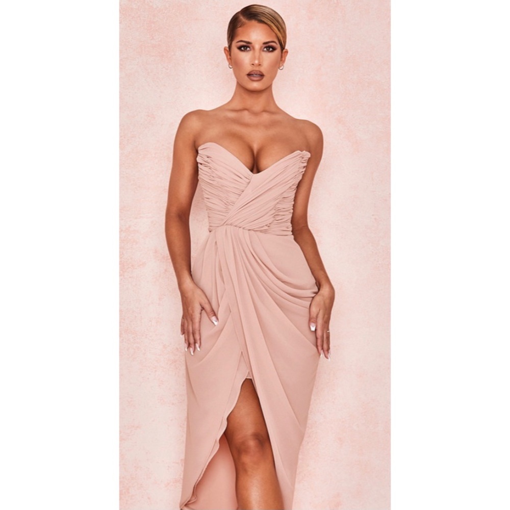NWT LULA - HOUSE OF CB - BLUSH DRESS  - SIZE L
